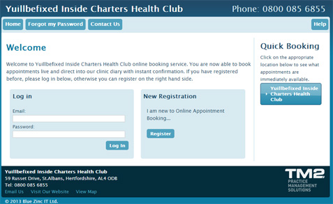 TM2 Online Booking System
